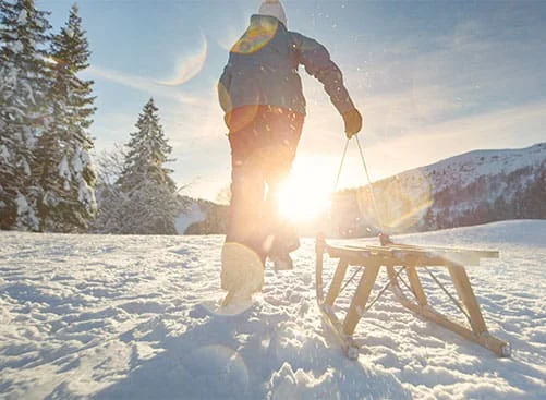 Rodelhang - Landhaus Oberlehen, Ferienwohnungen in Abtenau